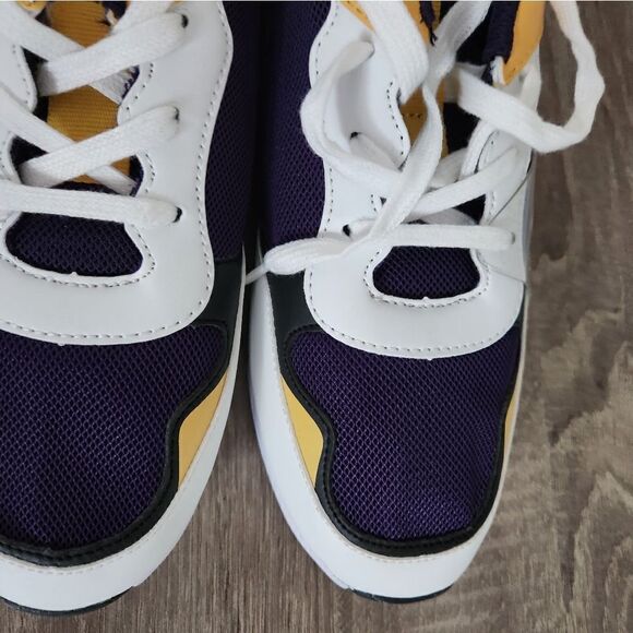 NAUTICA NEW MEN'S ATHLETIC SHOES SIZE 7 WHITE/YELLOW COLOR. - Picture 4 of 5